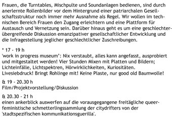 flyer doitelectric ladyfest rostock back